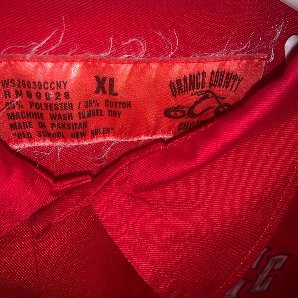 Occ Orange County Choppers Red Button Shirt View 4